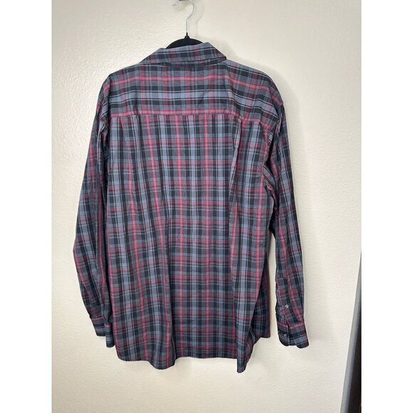 Beverly Hills Polo Men's Black Dress Shirt size 3XLB long sleeve collared cotton - Picture 3 of 6